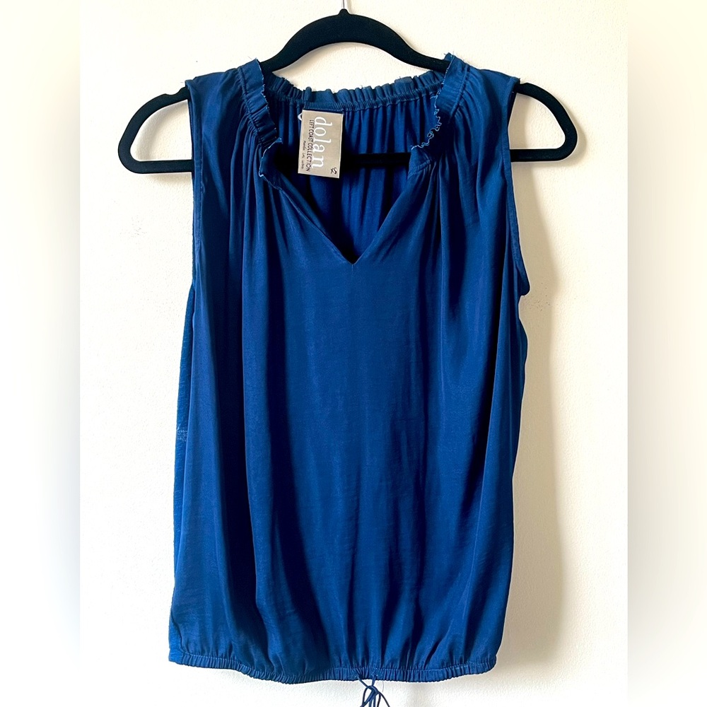 Anthropologie Dolan Left Coast Collection Blue Sleeveless Top XS